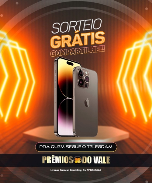 Sorteio Grátis - iPhone 14 pro Max